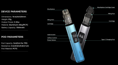 Nevoks FEELIN AX 1500mAh Pod KIT (Misty Grey)